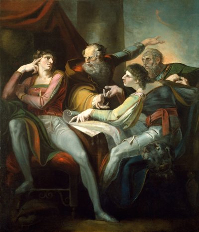 Hotspur, Glendower, Mortimer ve Worcester, 1784 arasındaki Anlaşmazlık. by Johann Heinrich Füssli