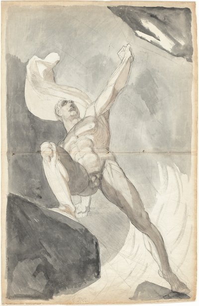 Şeytan Cennetin Güçlerine Meydan Okuyor by Johann Heinrich Füssli