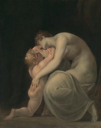 Tekemessa ve Eurysakes by Johann Heinrich Füssli