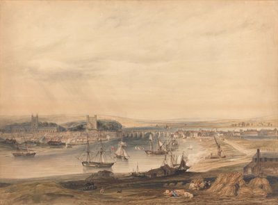 Rochester, Kasaba ve Limandan Bir Görünüm by Henry Gastineau
