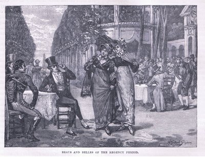 1818 dolaylarında Regency döneminin güzelleri ve güzelleri by Henry Gillard Glindoni