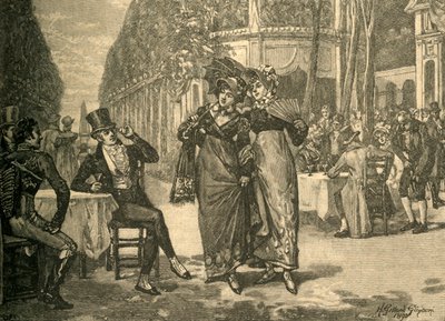 Regency döneminin güzelleri ve güzelleri, 19. yüzyılın başları 1890. by Henry Gillard Glindoni