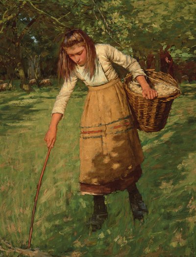 Yün Toplayıcı, by Henry Herbert La Thangue