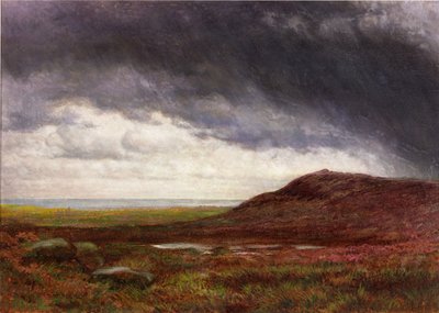 Moorland (Suluboya ve guaj) by Henry Hetherington Emmerson