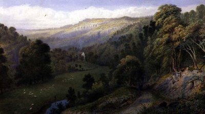 Stapleton Glen (kağıt üzerine sulu boya ve guaj boya) by Henry Hewitt