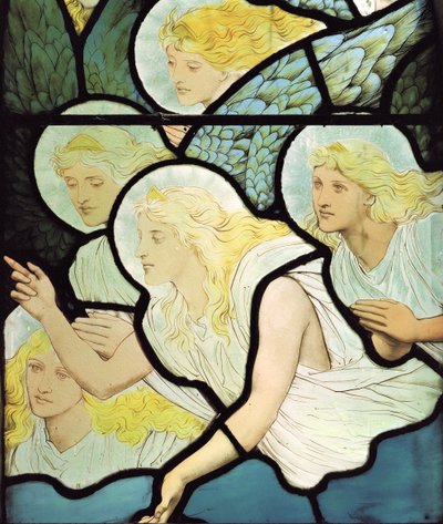 Melekler, 1882 (vitray) by Henry Holiday