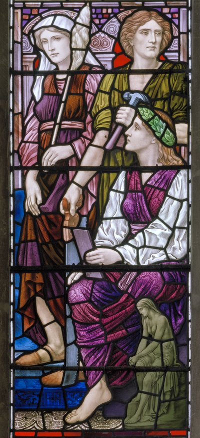 Buckland, St Mary, Lowndes & Drury, Henry Holiday, Mimarlık, 1918 by Henry Holiday
