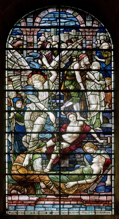 Romsey Manastırı, James Powell & Sons, Henry Holiday, Bethesda Havuzu, 1890 by Henry Holiday