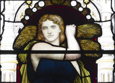 Mısırlı Ruth, detay, 1881-83 (vitray) by Henry Holiday