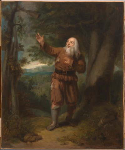Bay Hackett, Rip Van Winkle Karakterinde, c. 1832. by Henry Inman