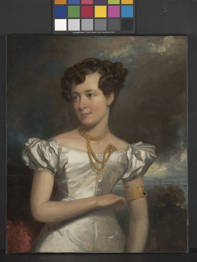 Clara Fisher'ın Portresi (tuval üzerine yağlıboya) by Henry Inman
