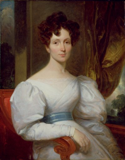 Fanny Kemble Butler'ın Portresi (1809-93) (tuval üzerine yağlı boya) by Henry Inman
