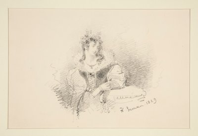 Bir Kadının Portresi by Henry Inman