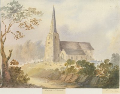 Lichfield - St. Michael Kilisesi: suluboya resim by Henry James Noyes