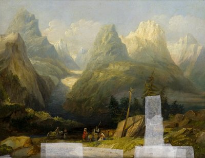 Alplerden Bir Görünüm by Henry John (attr. to) Boddington