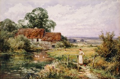 Ördekleri izlemek by Henry John Sylvester Stannard