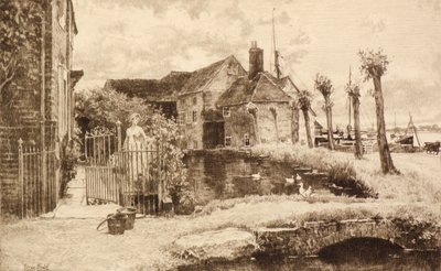 İsimsiz [Köy Manzarası] (gravür) by Henry John Yeend King