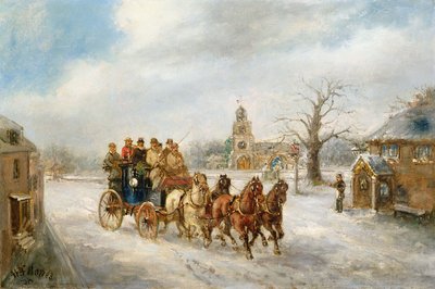 Hillingdon yakınlarındaki Uxbridge Coach by Henry Jones