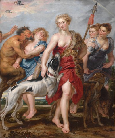 Diana ve Perileri Av İçin Ayrılıyor by Henry Joseph Redouté