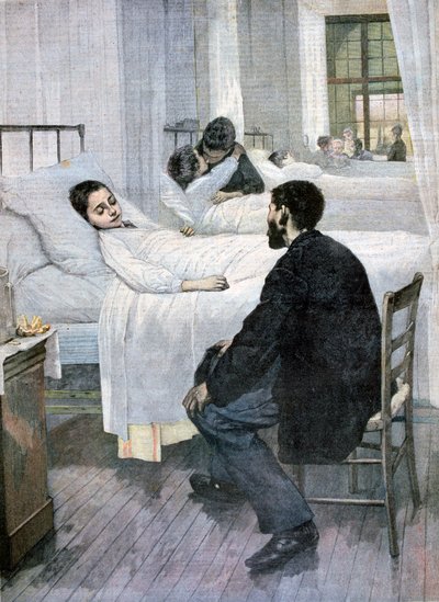 Hastanede Ziyaret Günü, 1893 by Henri Jules Jean Geoffroy