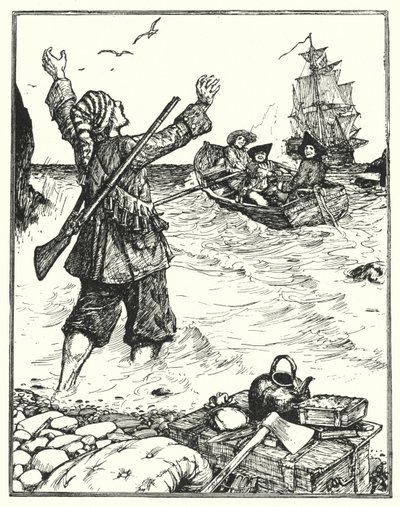 Alexander Selkirk (taş) by Henry Justice Ford