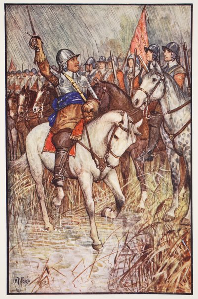 Cromwell ve Ironsides, C.R.L. Fletcher ve Rudyard Kipling, 1911 by Henry Justice Ford