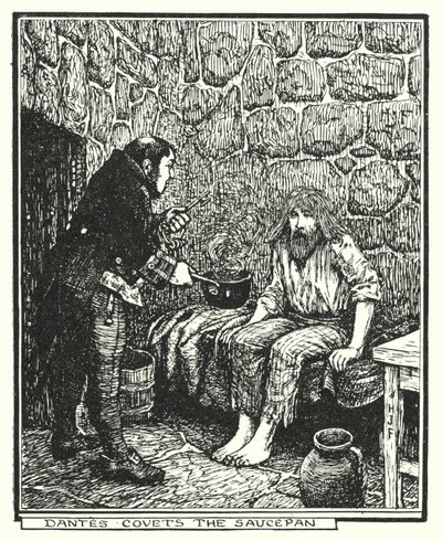 Dantes tencereye imreniyor (lito) by Henry Justice Ford