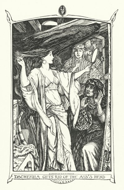 Dschemila Eşek Kafasından Kurtuldu (gravür) by Henry Justice Ford