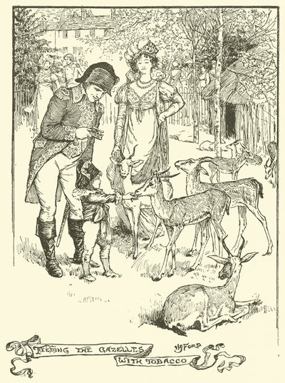 Ceylanları Tütünle Beslemek (gravür) by Henry Justice Ford