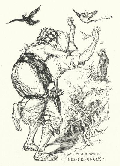 Muhammed Amcasını Nasıl Bulur (gravür) by Henry Justice Ford