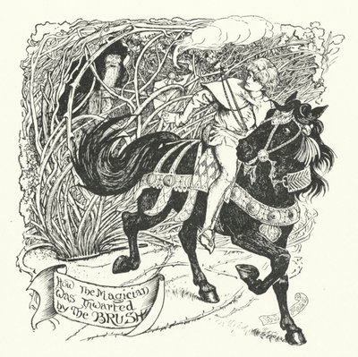 Sihirbazın Fırça Tarafından Nasıl Engellendiği (gravür) by Henry Justice Ford