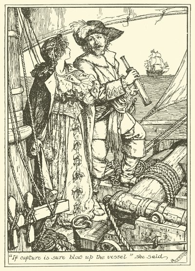 "Yakalanırsa Gemiyi Patlatın" dedi (gravür) by Henry Justice Ford