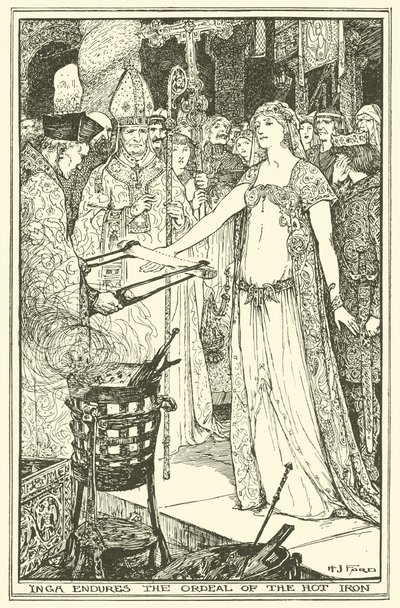 Inga Sıcak Demirin Çilesine Dayandı (gravür) by Henry Justice Ford