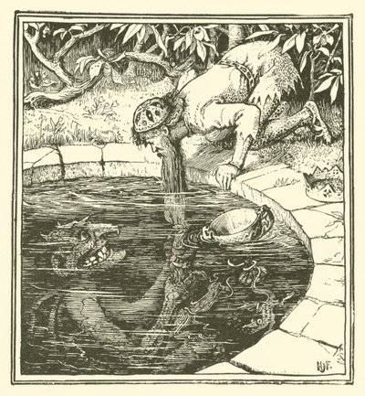 Kral Kojata (gravür) by Henry Justice Ford