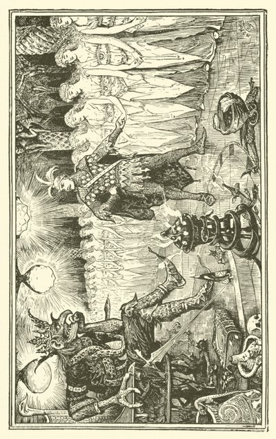 Kral Kojata (gravür) by Henry Justice Ford