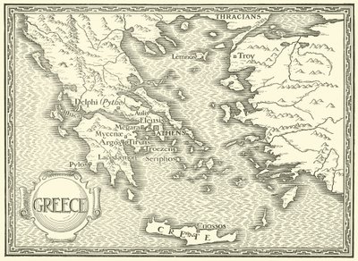 Yunanistan Haritası by Henry Justice Ford