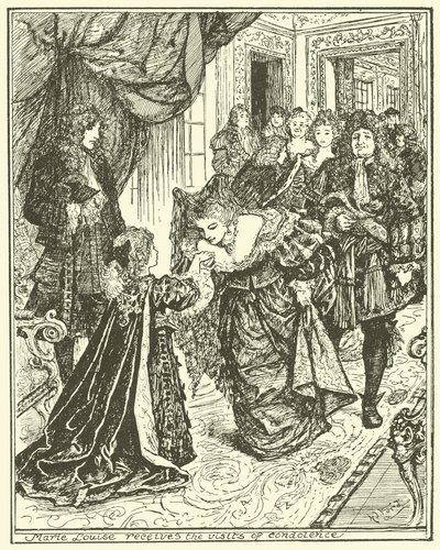 Marie Louise taziye ziyaretlerini kabul etti by Henry Justice Ford