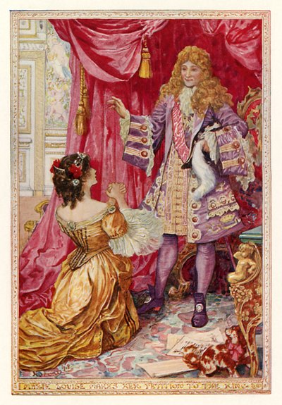 Marie Louise krala dilekçesini sunar by Henry Justice Ford
