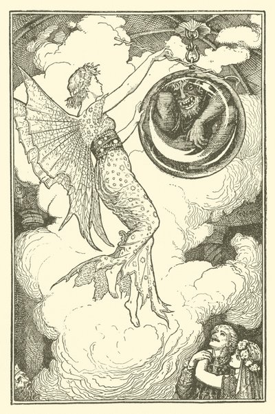 Prens Narcissus ve Prenses Potentilla (gravür) by Henry Justice Ford