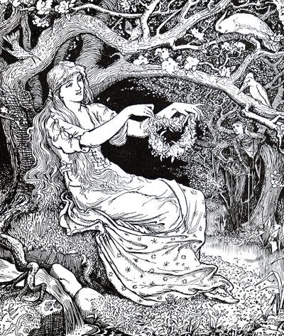 Prenses Narcissus ve Prenses Potentilla by Henry Justice Ford