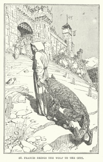 Aziz Francis kurdu şehre getiriyor (lito) by Henry Justice Ford