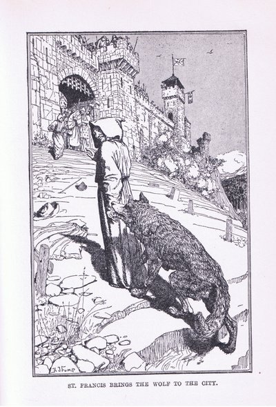 Aziz Francis kurdu şehre getiriyor, 1912 by Henry Justice Ford