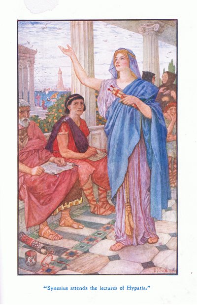 Synesius, Hypatia'nın derslerine katılır, 1912 by Henry Justice Ford
