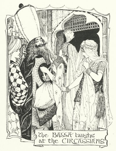 Bassa Çerkeslere Gülüyor (gravür) by Henry Justice Ford