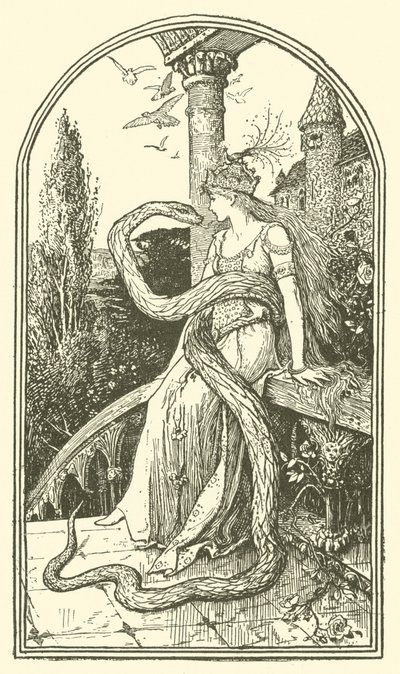 Büyülü Yılan (gravür) by Henry Justice Ford