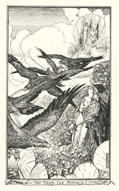 Peri Arabası Geldi (gravür) by Henry Justice Ford
