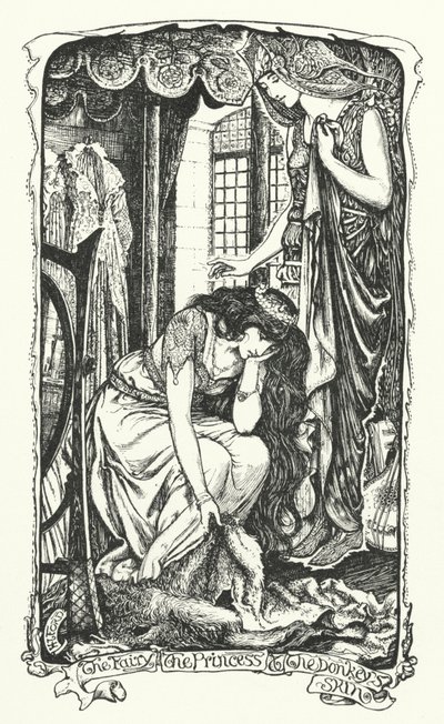 Peri, Prenses ve Eşek Derisi (gravür) by Henry Justice Ford