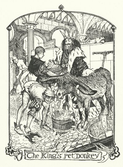Kralın Evcil Eşek (gravür) by Henry Justice Ford