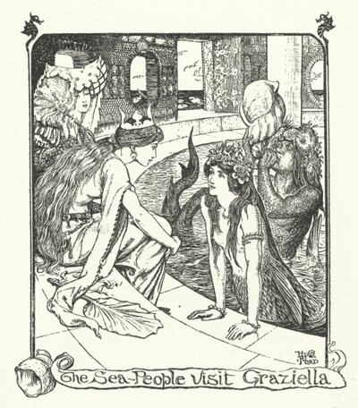 Deniz İnsanları Graziella Ziyareti (gravür) by Henry Justice Ford