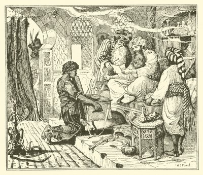 Halife Leylek Hikâyesi (gravür) by Henry Justice Ford